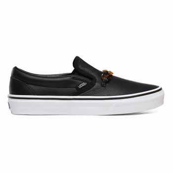 Vans Tort Classic - Naisten Slip-on kengät - Mustat/Valkoinen